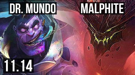 Dr Mundo Vs Malphite Top Winrate Dominating Euw