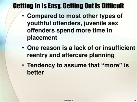 Ppt The Effective Management Of Juvenile Sex Offenders In The