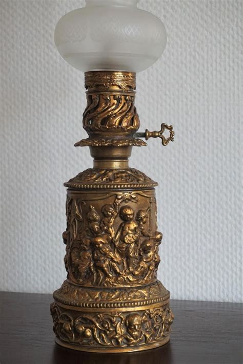 19th Century Victorian Gilt Bronze Oil Lamp Converted To Electric Table Lamp At 1stdibs