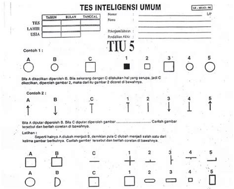 Contoh Soal Psikotes Matematika Dasar