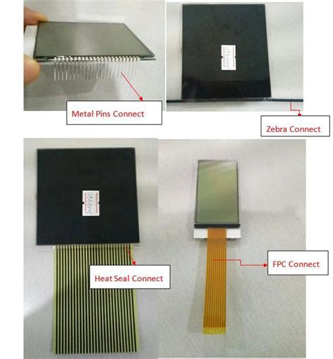 Low Power Heat Seal Monochrome Segment Tn Stn Htn Fstn Va Pin Lcd