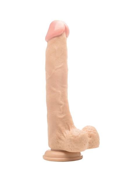 Realistischer Dildo Mit Hodensack Hautfarben Hell 10 Inch Big Dildos