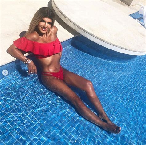 Teresa Giudice Flaunts Bikini Body In Tiny Red Swimsuit