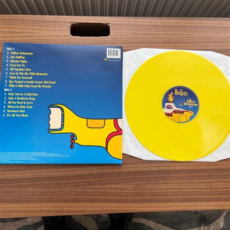 Beatles Yellow Submarine Gul Vinyl Vinylkoll