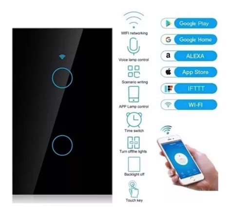 Apagador Inteligente Wifi Nes Interruptor Touch Meses Sin Intereses