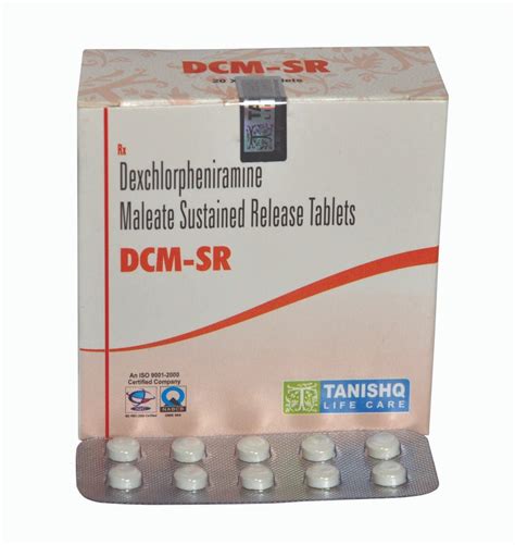 Dcm Sr Dexchlorpheniramine Maleate Sustained Release Tablet For Clinic