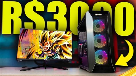 O MELHOR PC Gamer BARATO até R 3000 para MONTAR em 2023 e RODAR TUDO NO