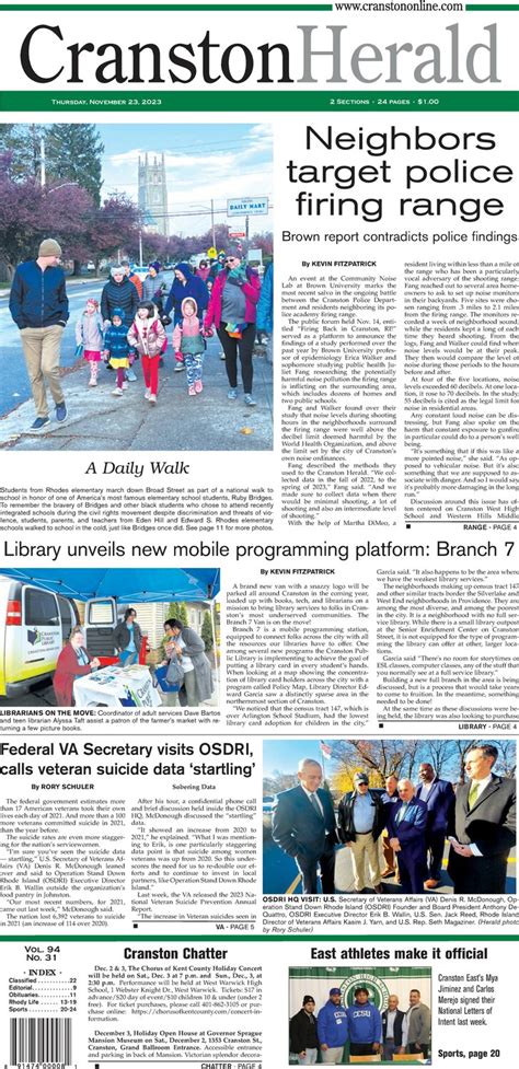 November E Edition Cranston Herald