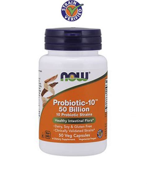 Probiotic 10 50 Billion 50 Cápsulas Now Genescare