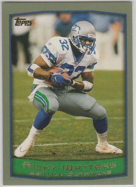 Topps Ricky Watters Seattle Seahawks Notre Dame Ebay