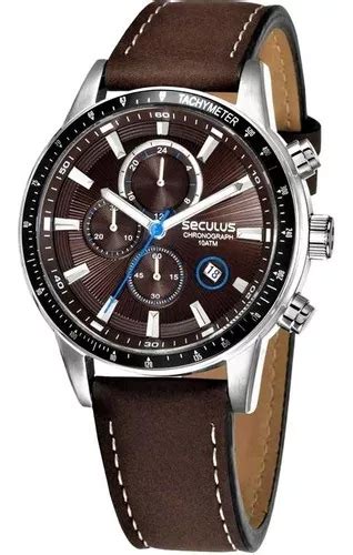 Reloj seculus 100 m impermeable para hombre con correa cronógrafo