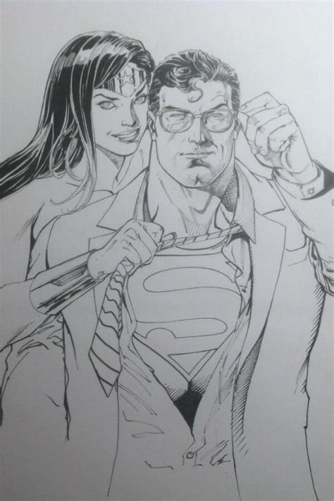 Hellyeahsupermanandwonderwoman Artist Sketches Comic Art Wonder Woman