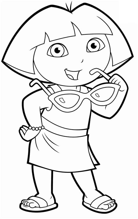 Dora The Explorer Coloring Pages Dora Para Colorir Desenho Dora