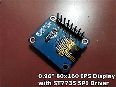 Arduino Er ESP32 Display With 0 96 80x160 SPI ST7735 IPS Display