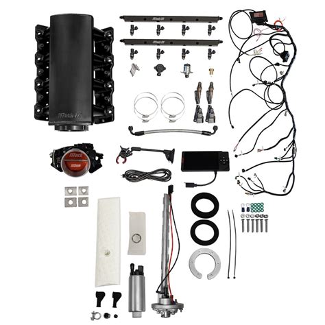 76603 Ultimate Ls 750 Hp Efi System With Short Cathedral Intake And Go Fuel In Tank Regulated Pump