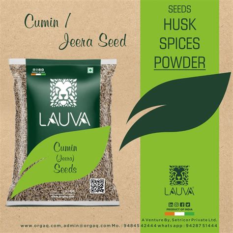 LAUVA Natural Jeera Whole Cumin Seeds Whole Safaid Jeera 500G