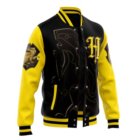 Hogwarts Legacy Hufflepuff V2 Harry Potter Varsity Jacket Anime Ape