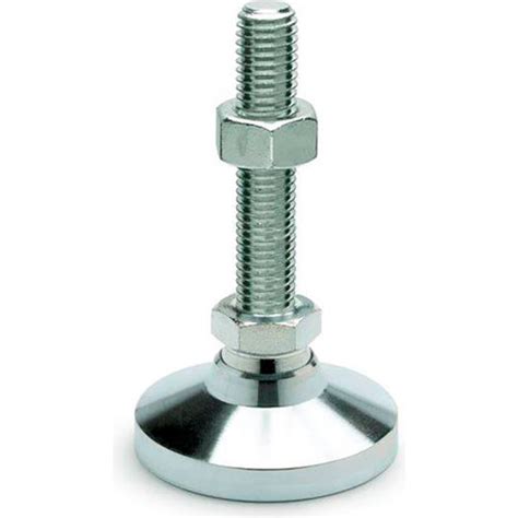 J W Winco Gn Steel Leveling Feet Threaded Stud Base Dia