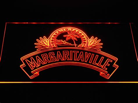 Jimmy Buffett's Margaritaville Ribbon LED Neon Sign | SafeSpecial