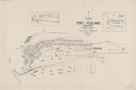 Plan Of Port Hedland Townsite Forrest District State Library Of Western Australia