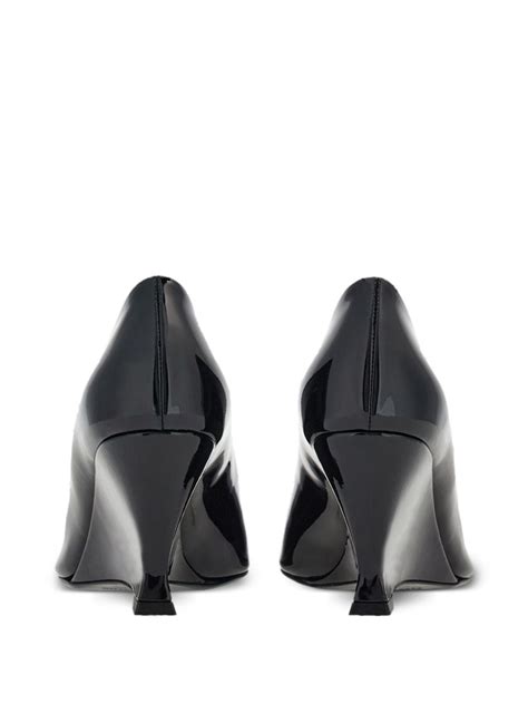 Ferragamo 70mm wedge-heel Leather Pumps | Black | FARFETCH