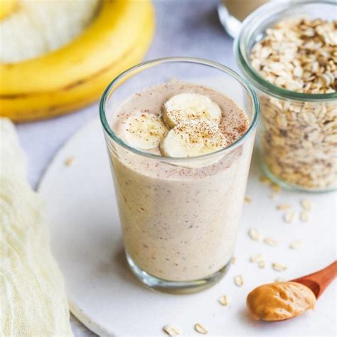 Healthy Banana Oatmeal Smoothie - Little Sunny Kitchen