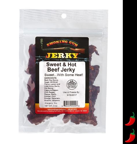 Sweet Hot Beef Jerky 2 75 Oz Pkg