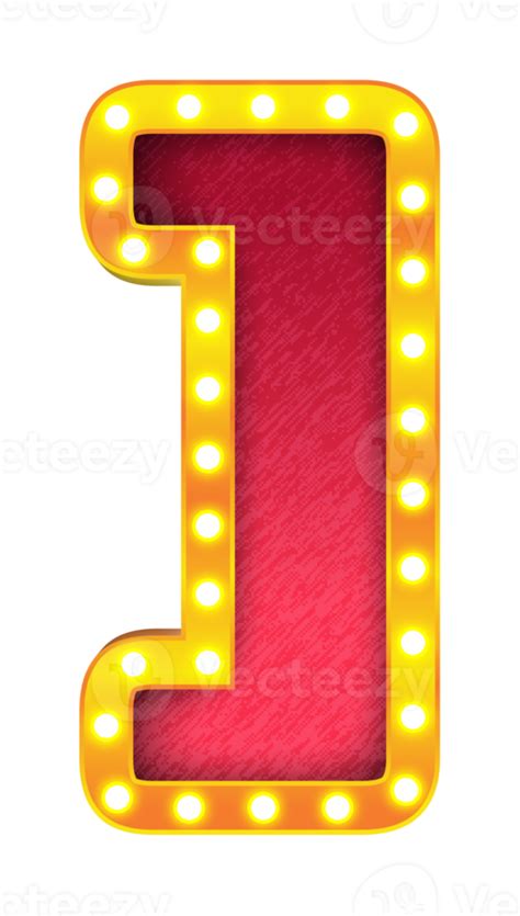 Bracket Retro Cinema Light Bulb Sign Alphabet 13090194 PNG