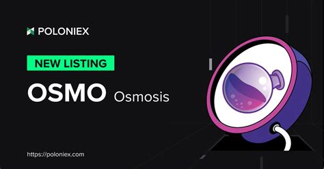 𝗖𝗢𝗖𝗢 Labs 2 0 on Twitter RT Poloniex Osmosis OSMO is