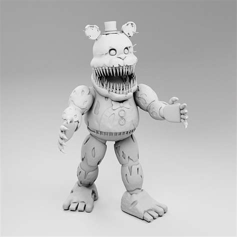 Nightmare Fredbear 3d Model 3d Printable Cgtrader