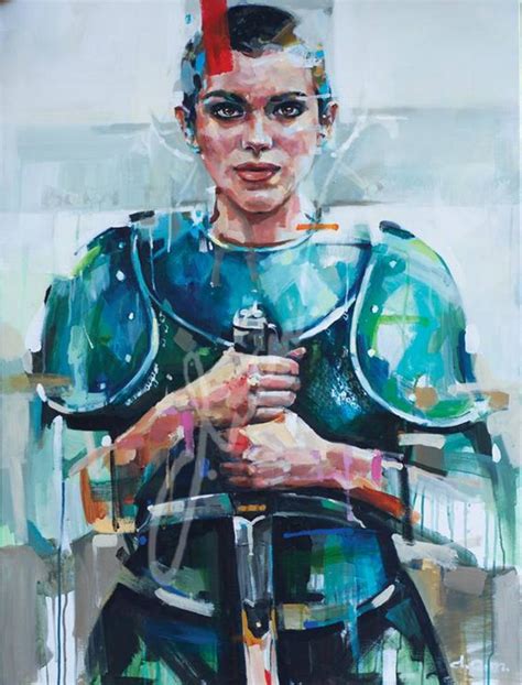 Joan Of Arc Painting By Dom Art Studio Saatchi Art