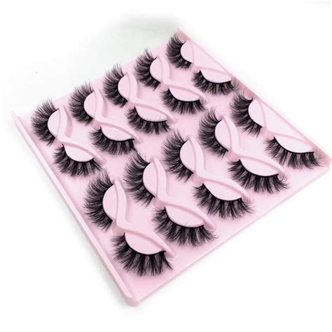 HBZGTLAD NEW 5 Pairs Fluffy Natural Lashes Makeup Handmade Reusable