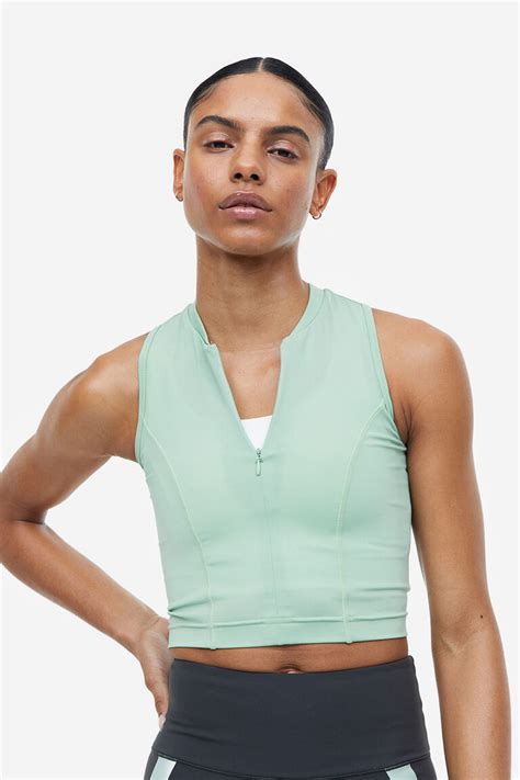 Drymove™ Cropped Sports Top