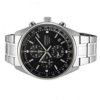 Seiko Reloj Hombre Acero Neo Sports Cuarzo Crono Negro Ssb P