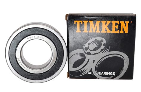 2PACK TIMKEN 6207 2RS Double Rubber Seal Bearings 35x72x17mm Pre