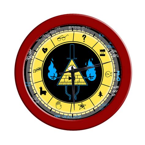 Gravity Falls Bill Cipher Zodiac Elegant Wall Clock Wall Clocks