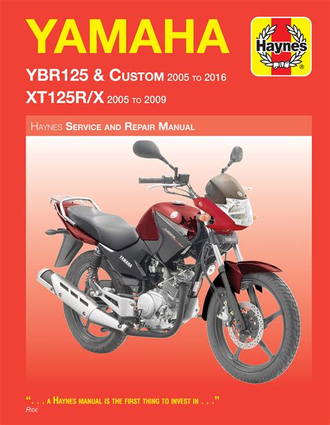 Yamaha YBR 125 Custom 2008 2016 Haynes Repair Manuals Guides