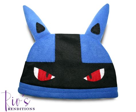 Pokemon Lucario Hat / Fleece Hat / Winter Hat / Pokemon Hat / - Etsy