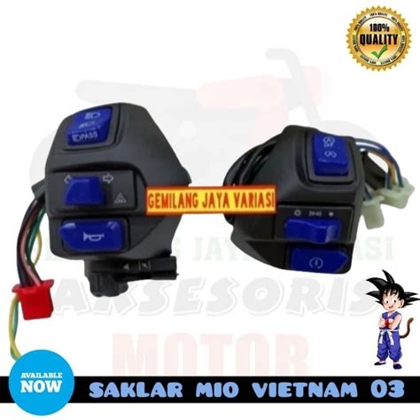 Jual Saklar Mio Vietnam Biru Holder Mio Hazard Saklar Jupiter Mio