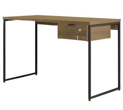 Mesa Secretaria Kappesberg LI003 Freijo Preto Fosco Metal