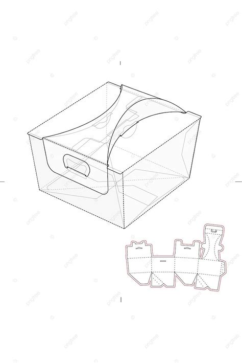 Templat Desain Kotak Hadiah Kemasan Menampilkan Mockup Minimalis Putih