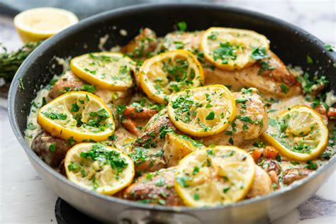 Skillet Lemon Chicken Recipe Reluctant Entertainer