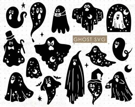 Halloween Ghost SVG Bundle Horror Boo Svg Funny Ghost PNG Etsy