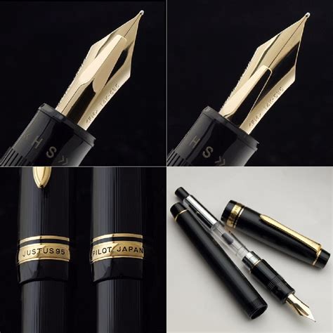 Pilot Justus Adjustable Gold Trim Fountain Pen