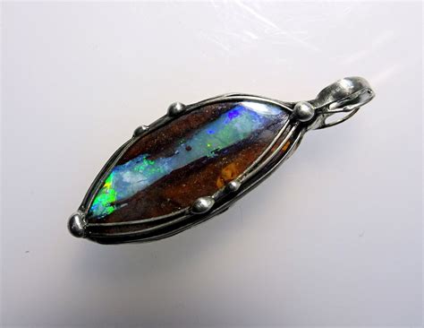 Opal Anh Nger Australien Unikat Etsy