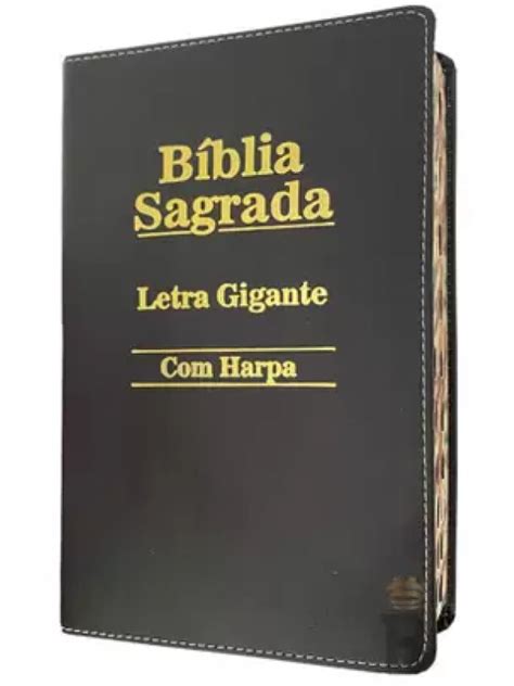 Livraria Colecionador Biblia Sagrada Letra Gigante Luxo Preta