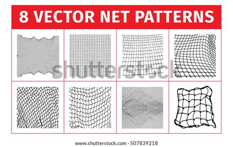 Net Pattern Rope Net Vector Silhouette Stock Vector Royalty Free