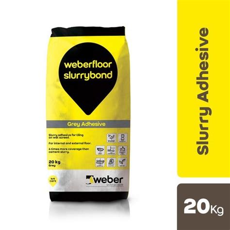 Weberset Flex Grey Improved Tile Adhesive Packaging Size 20 Kg