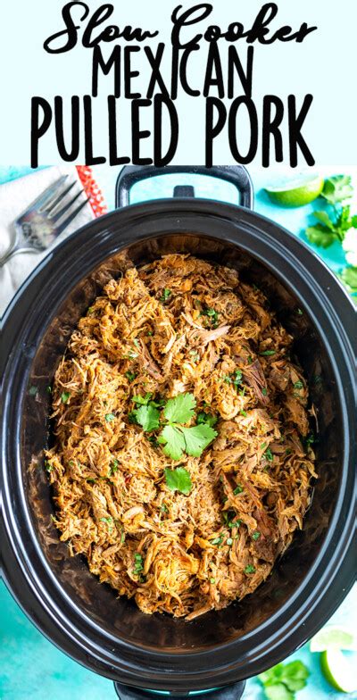 Slow Cooker Pork Carnitas Mexican Pulled Pork Fox And Briar