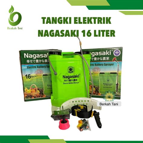 Jual Tangki Sprayer Elektrik Nagasaki 16L Tekanan Tinggi 100psi Battery